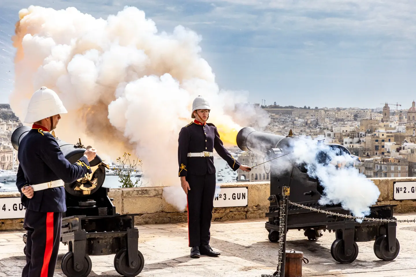 St George's Cross in Malta photographed on location